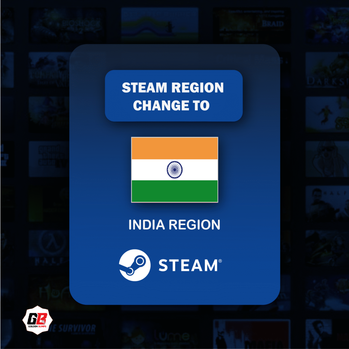 Change Steam Region To India